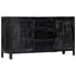 Rustika Rowe -  Sideboard Black 147x40x80 cm Solid Mango Wood